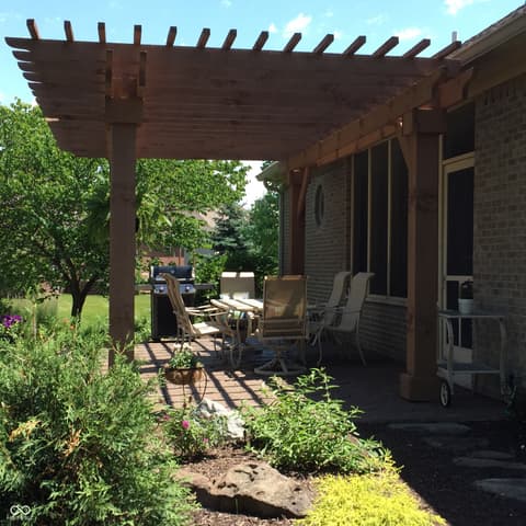 Outdoor living area at 10124 Basalt Court, Noblesville, IN
