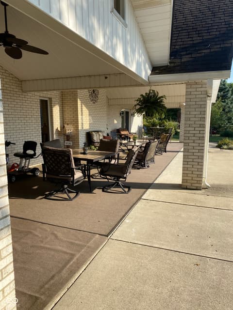 Outdoor living area at 8329 S 300 W, Pendleton, IN