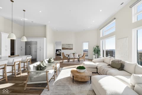 Living room at 1155 S Rangeline Road, Carmel, IN
