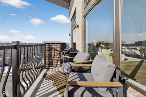 Outdoor living area at 1155 S Rangeline Road, Carmel, IN
