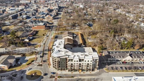 Aerial view at 1155 S Rangeline Road, Carmel, IN