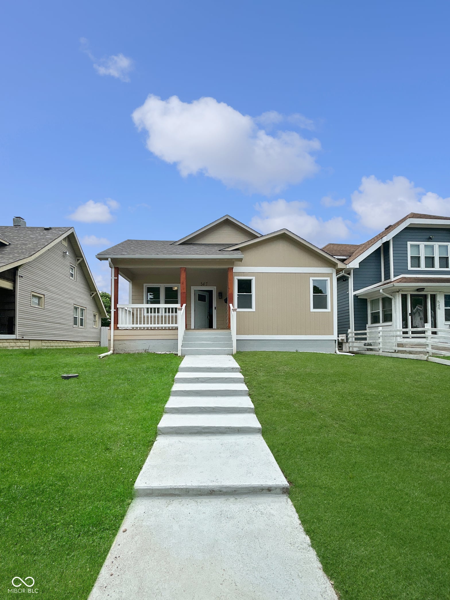 Front exterior at 547 Udell Street, Indianapolis, IN
