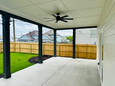 Outdoor living area at 421 S Randolph Street, Indianapolis, IN