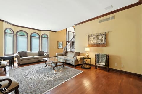 Living room at 5300 W Autumn Springs Court, Muncie, IN