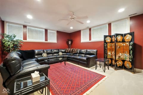 Living room at 5300 W Autumn Springs Court, Muncie, IN