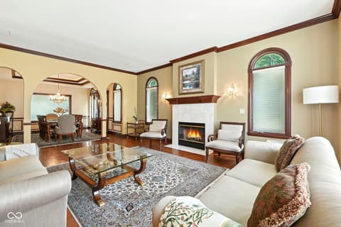 Living room at 5300 W Autumn Springs Court, Muncie, IN