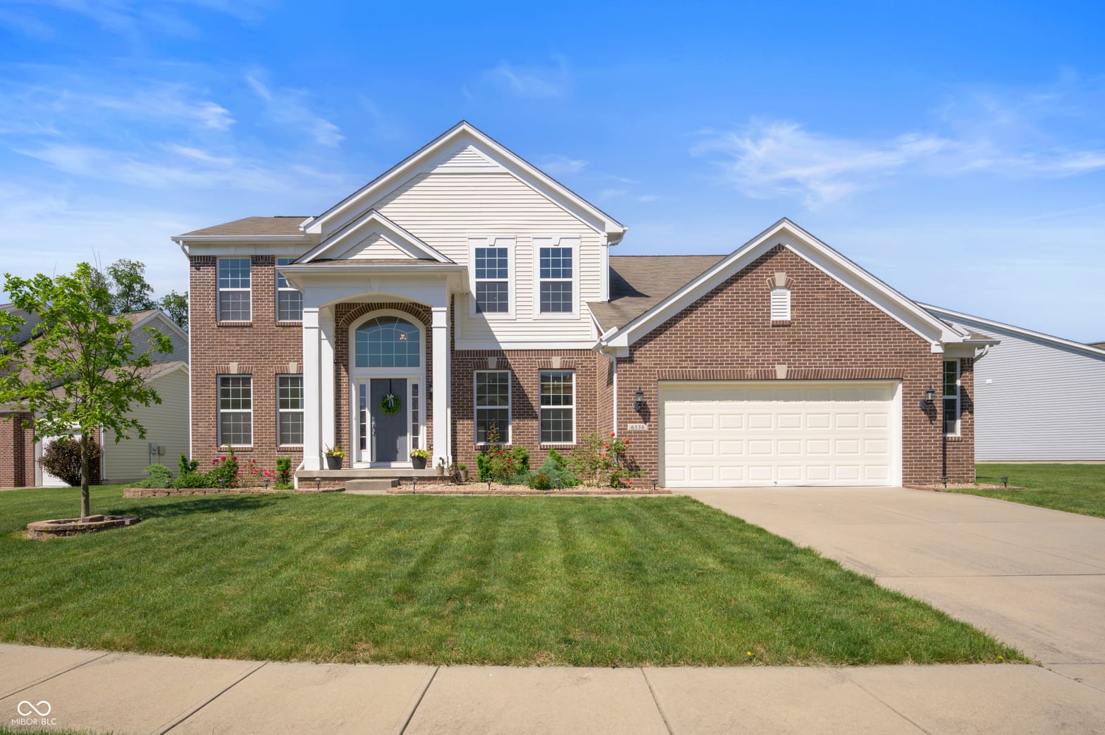 Front exterior at 6536 Wedgeport Lane, Indianapolis, IN