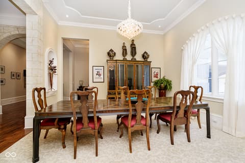 Dining room at 8358 Hidden Point Drive, Indianapolis, IN