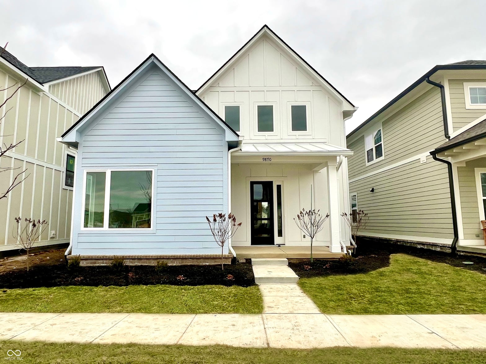 Front exterior at 9870 Bucklebury Lane, Carmel, IN