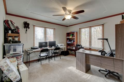 Home office at 303 Wellington Overlook, Noblesville, IN
