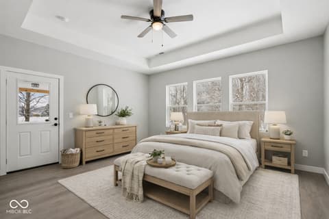 Primary bedroom at 1618 N Molala Trail, Greensburg, IN
