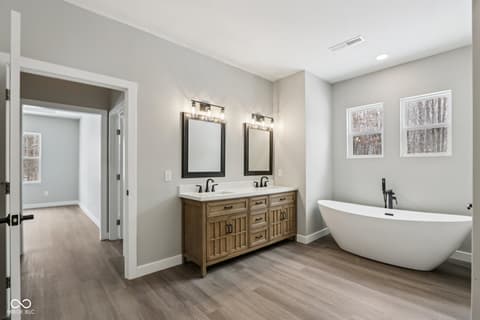 Primary bathroom at 1618 N Molala Trail, Greensburg, IN