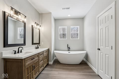Primary bathroom at 1618 N Molala Trail, Greensburg, IN