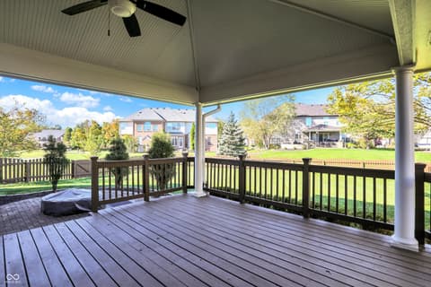 Outdoor living area at 794 Princeton Lane, Westfield, IN