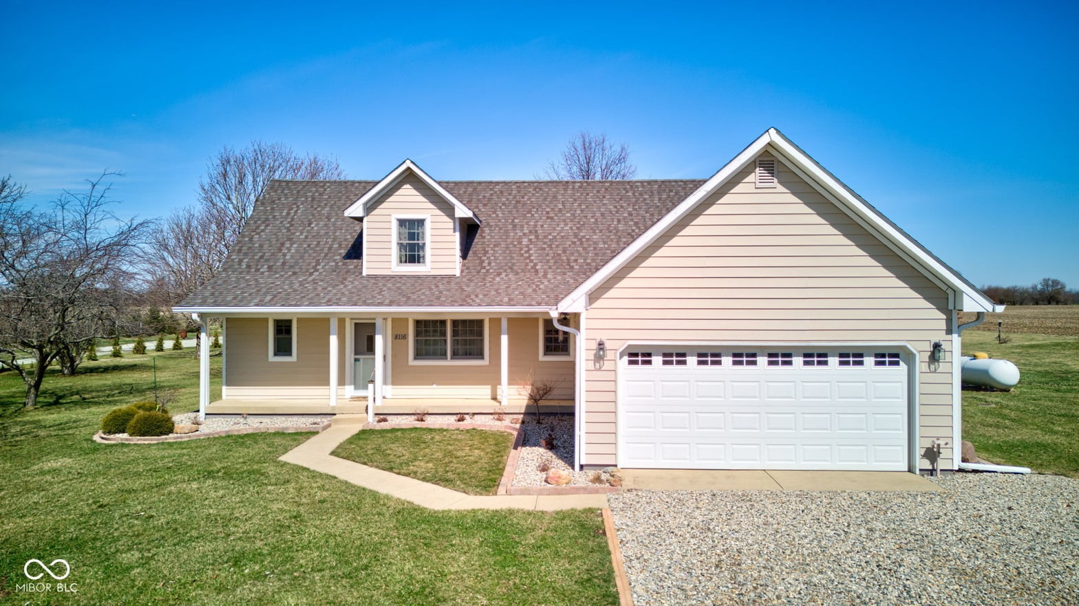 Front exterior at 8116 E 900 N, Wilkinson, IN