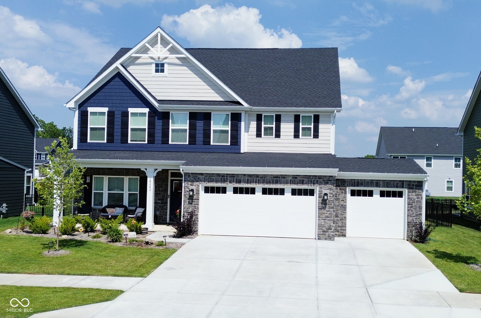 Front exterior at 19243 Foley Drive, Westfield, IN