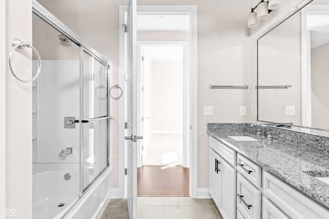 Primary bathroom at 4248 Stone Lake Drive, Zionsville, IN