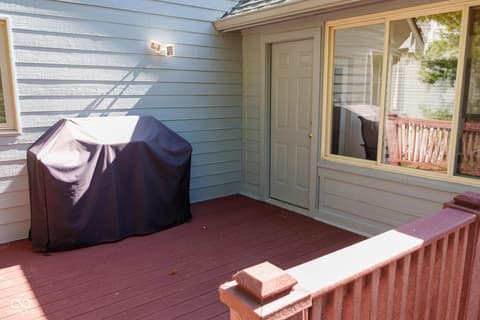Outdoor living area at 1086 Pebble Brook Drive, Noblesville, IN