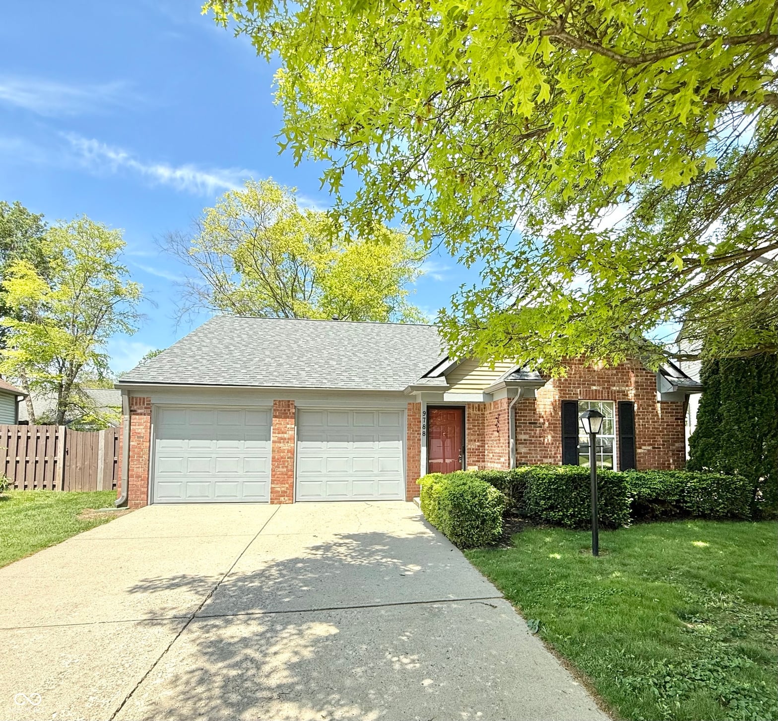 Front exterior at 9788 Pine Ridge North Drive, Fishers, IN