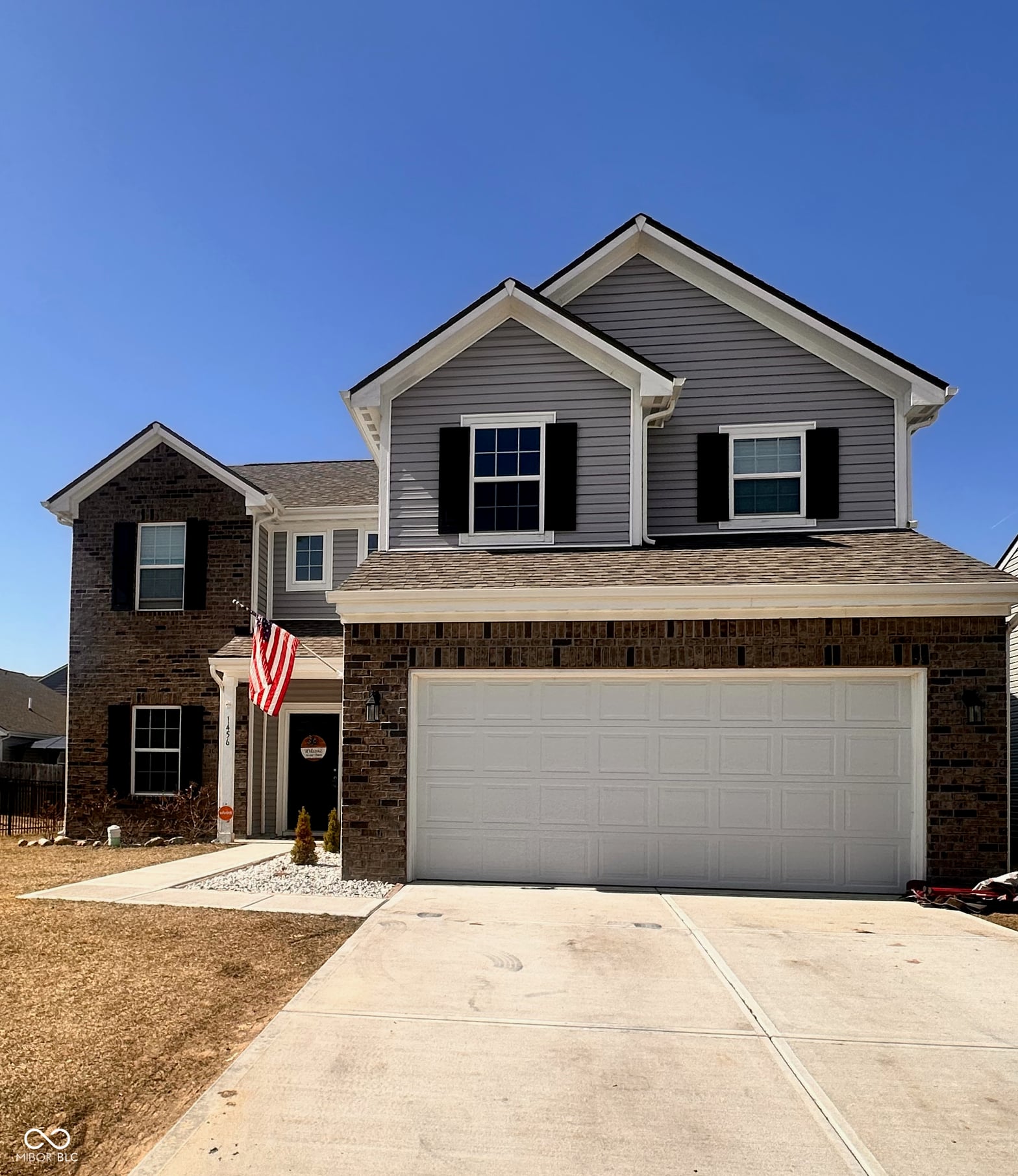 Front exterior at 1456 Bigleaf Drive, Sheridan, IN