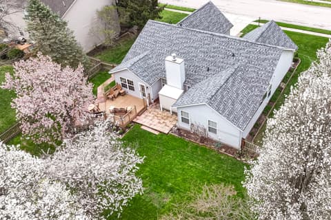 Aerial view at 5300 Breakers Way, Carmel, IN