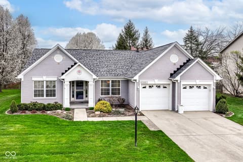 Front exterior at 5300 Breakers Way, Carmel, IN