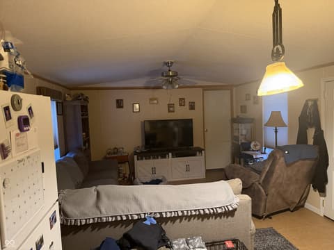 Living room at 5075 Van Bibber Lake Estate, Greencastle, IN
