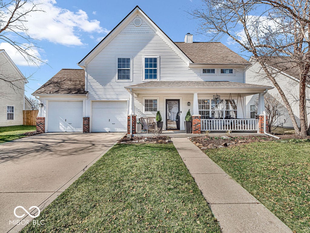 Front exterior at 10706 Morristown Court, Carmel, IN