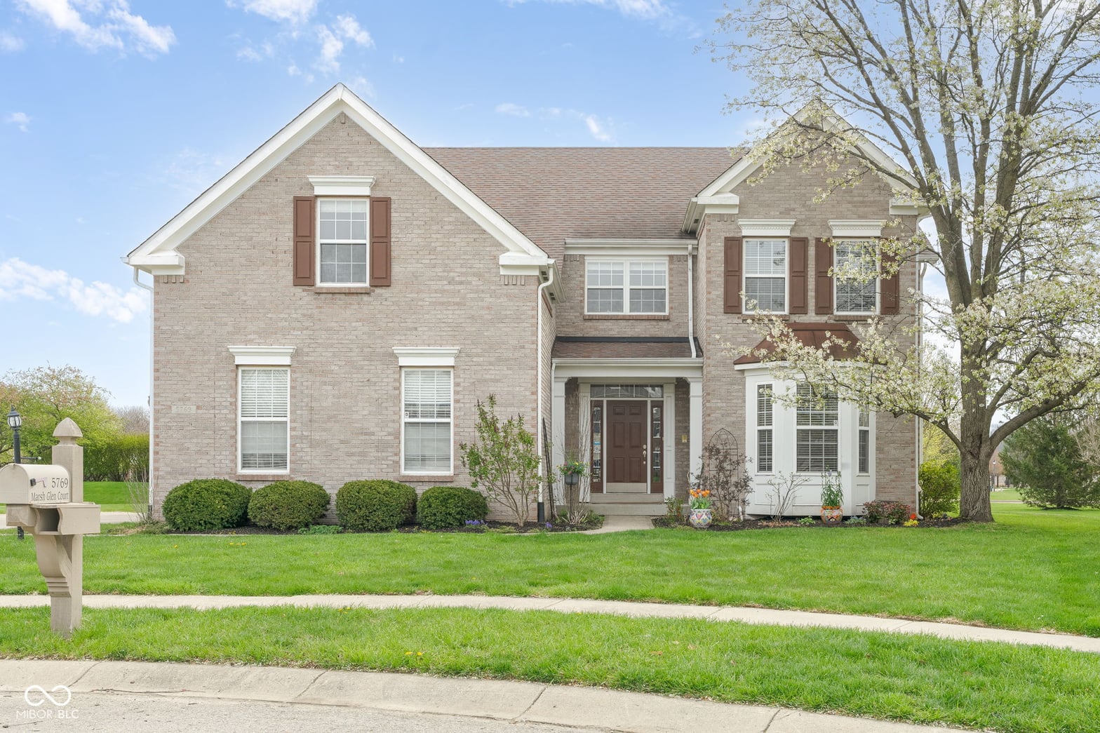 Front exterior at 5769 Marsh Glen Court, Carmel, IN