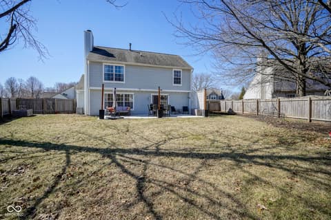 Backyard at 10920 Gate Circle, Fishers, IN