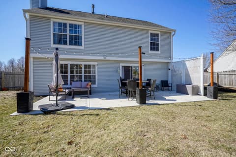 Backyard at 10920 Gate Circle, Fishers, IN