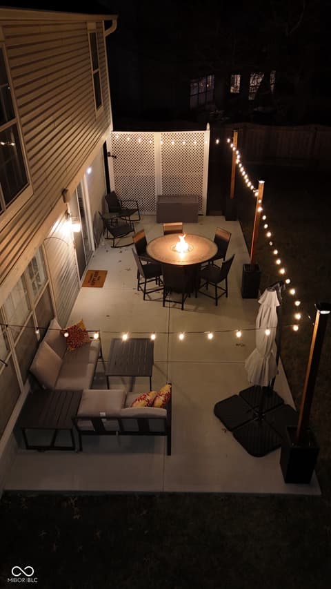 Outdoor living area at 10920 Gate Circle, Fishers, IN