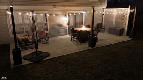 Outdoor living area at 10920 Gate Circle, Fishers, IN
