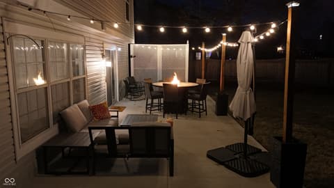 Outdoor living area at 10920 Gate Circle, Fishers, IN