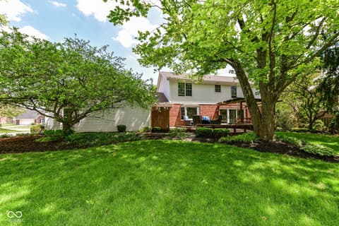 Backyard at 12714 Brookshire Parkway, Carmel, IN