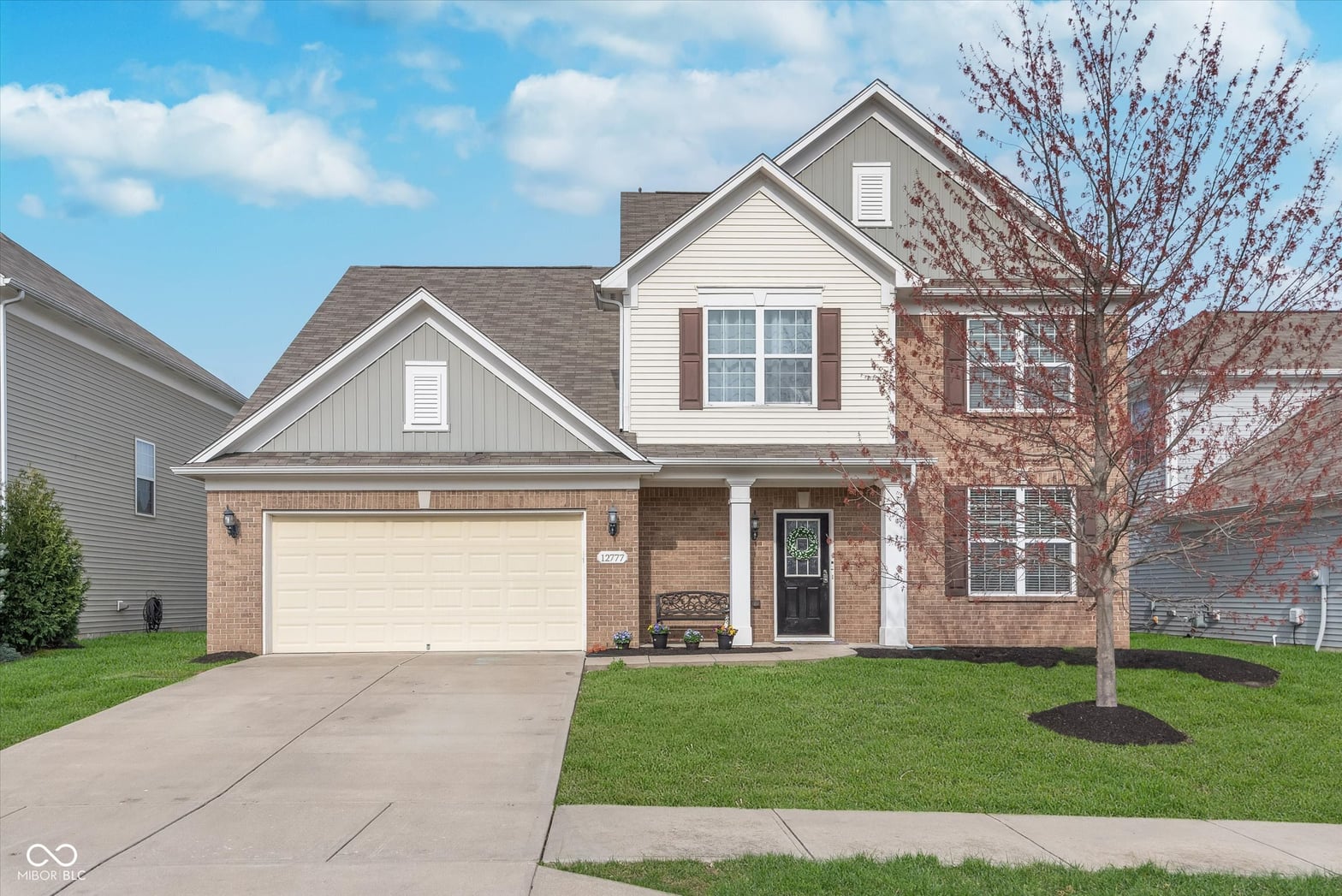 Front exterior at 12777 Rotterdam Road, Fishers, IN