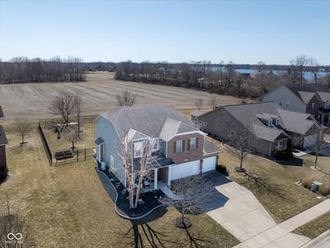 Aerial view at 7675 Winding Lake Drive S, Noblesville, IN