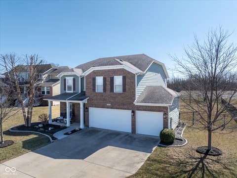 Aerial view at 7675 Winding Lake Drive S, Noblesville, IN