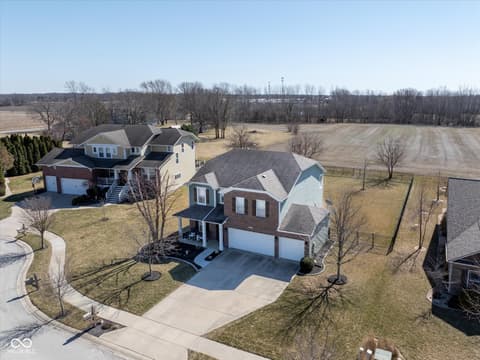Aerial view at 7675 Winding Lake Drive S, Noblesville, IN