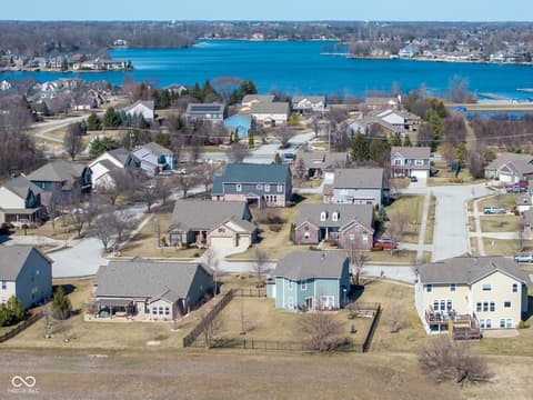 Aerial view at 7675 Winding Lake Drive S, Noblesville, IN