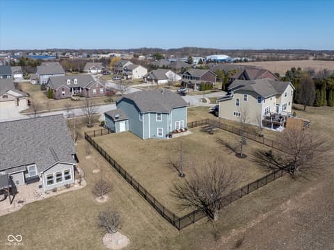Aerial view at 7675 Winding Lake Drive S, Noblesville, IN