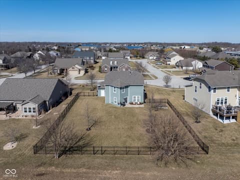 Aerial view at 7675 Winding Lake Drive S, Noblesville, IN