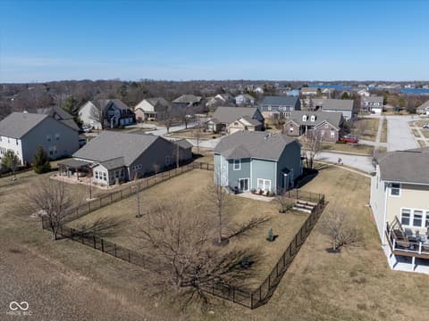 Aerial view at 7675 Winding Lake Drive S, Noblesville, IN