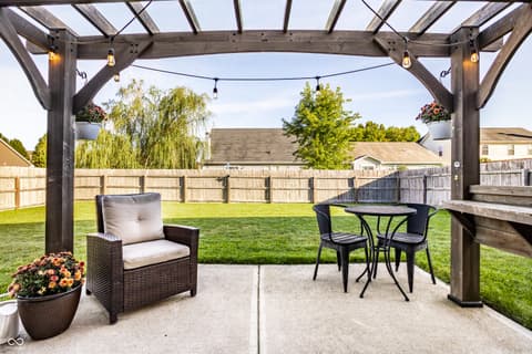 Outdoor living area at 948 Northwich Avenue, Westfield, IN
