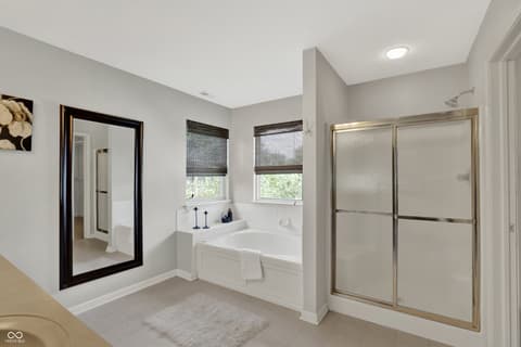 Primary bathroom at 10030 Rainbow Falls Lane, Fishers, IN