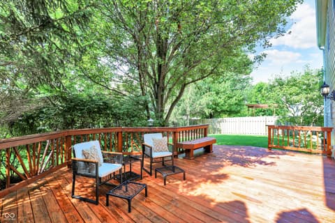 Outdoor living area at 10030 Rainbow Falls Lane, Fishers, IN