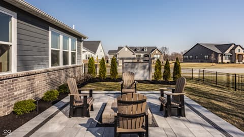 Outdoor living area at 14879 Thornapple Drive, Carmel, IN