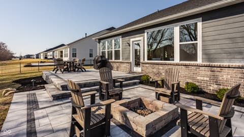 Outdoor living area at 14879 Thornapple Drive, Carmel, IN