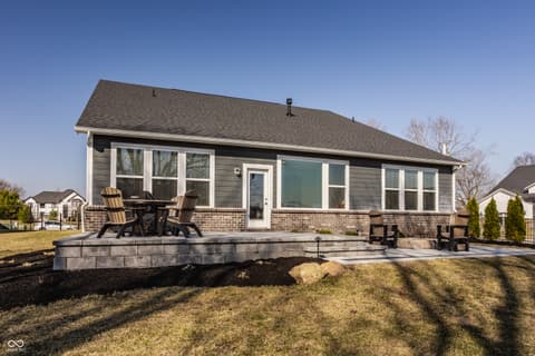 Backyard at 14879 Thornapple Drive, Carmel, IN