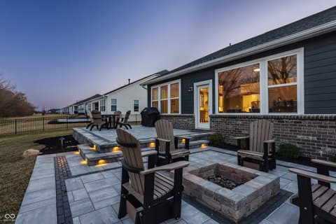 Outdoor living area at 14879 Thornapple Drive, Carmel, IN